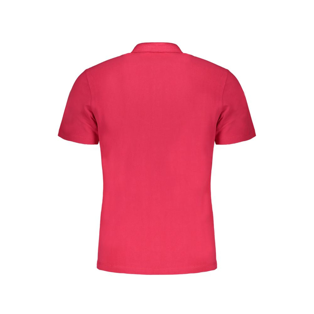 Pink Cotton Polo Shirt-Napapijri-LabelTerrace.com