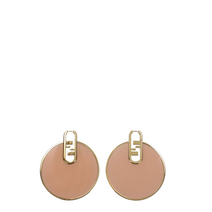 Pink Plexiglass Earrings-Fendi-LabelTerrace.com