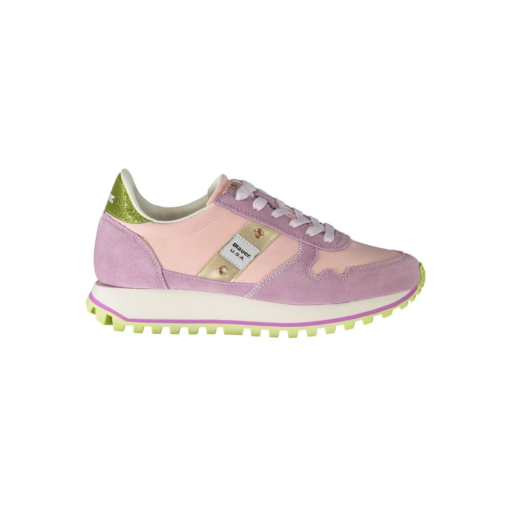 Pink Polyester Sneaker-Blauer-LabelTerrace.com