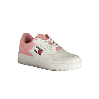 Pink Polyester Sneaker-Tommy Hilfiger-LabelTerrace.com