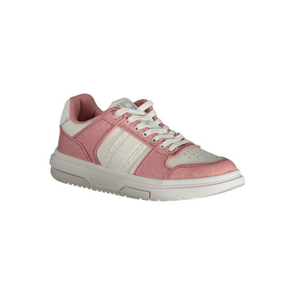 Pink Polyester Sneaker-Tommy Hilfiger-LabelTerrace.com