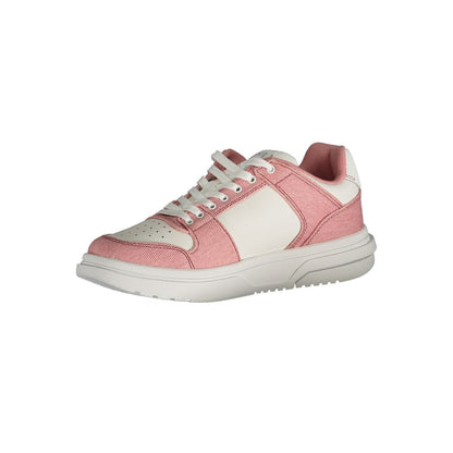 Pink Polyester Sneaker-Tommy Hilfiger-LabelTerrace.com