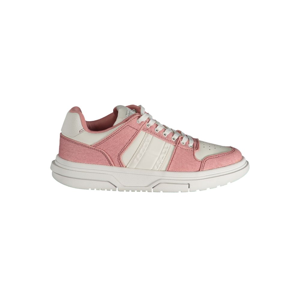 Pink Polyester Sneaker-Tommy Hilfiger-LabelTerrace.com