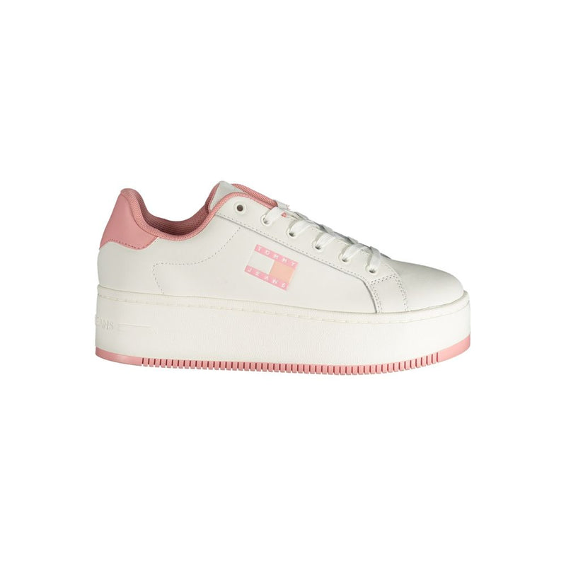 Pink Polyester Sneaker-Tommy Hilfiger-LabelTerrace.com