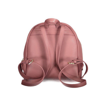 Pink Polyethylene Backpack
