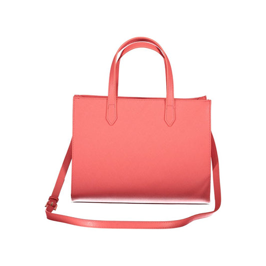 Pink Polyethylene Handbag