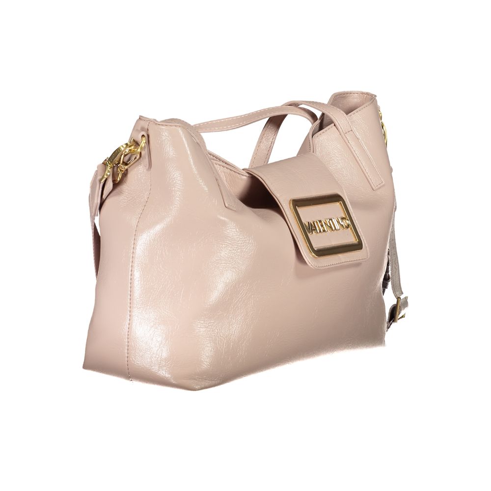 Pink Polyethylene Women Handbag-Mario Valentino-LabelTerrace.com