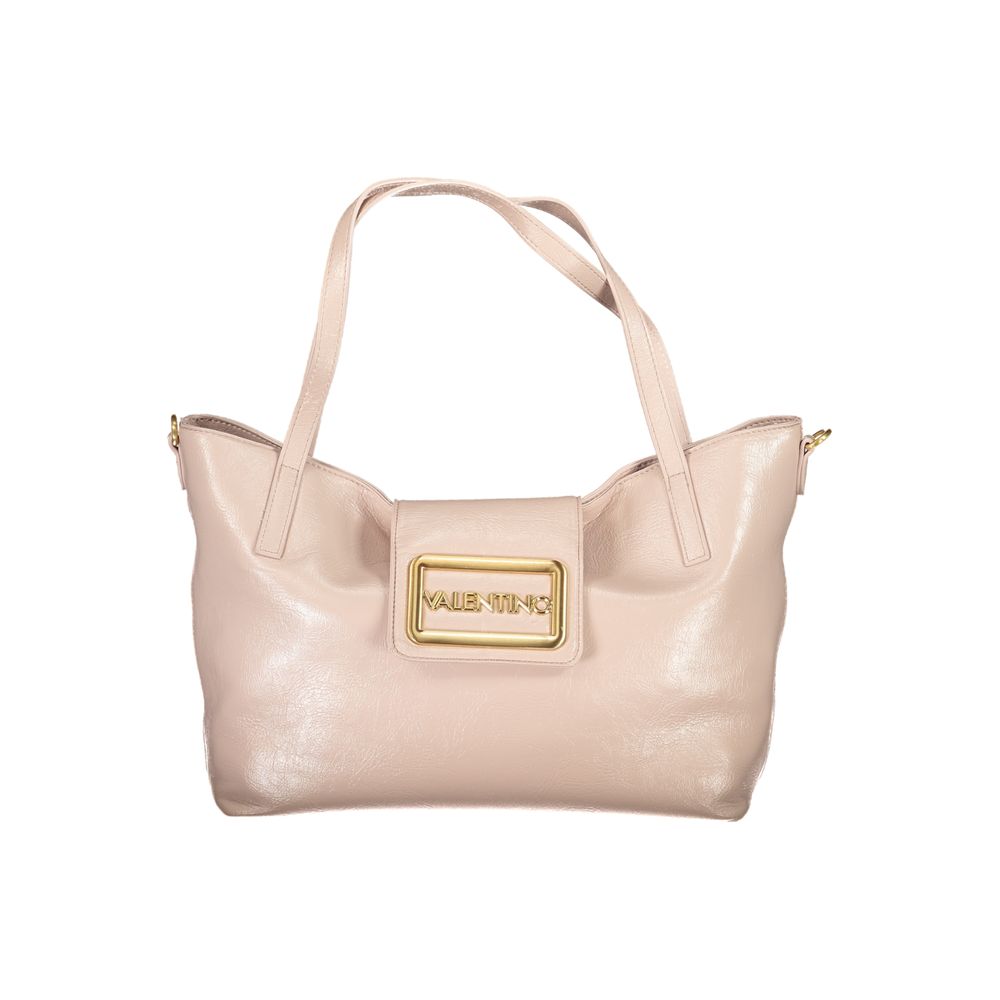 Pink Polyethylene Women Handbag-Mario Valentino-LabelTerrace.com