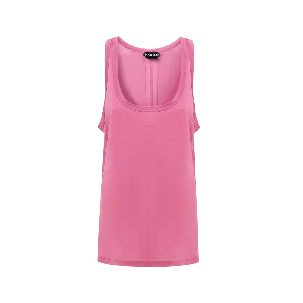 Pink Silk Tank Top-Tom Ford-LabelTerrace.com