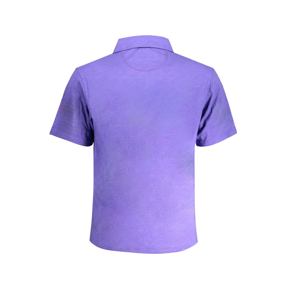 Purple Cotton Polo Shirt-La Martina-LabelTerrace.com