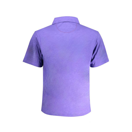 Purple Cotton Polo Shirt-La Martina-LabelTerrace.com