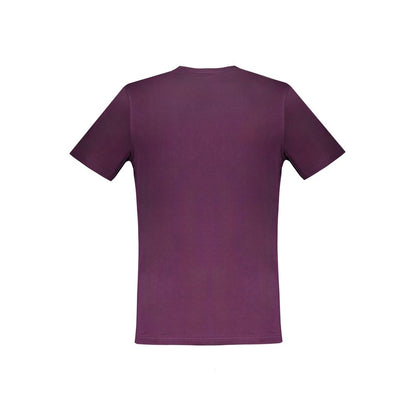 Purple Cotton T-Shirt-Harmont & Blaine-LabelTerrace.com
