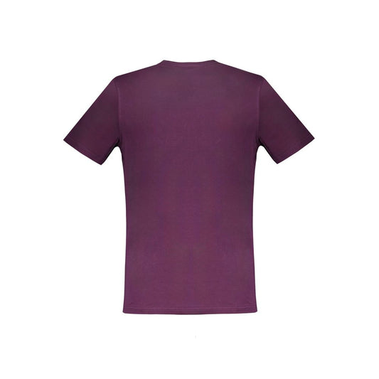 Purple Cotton T-Shirt-Harmont & Blaine-LabelTerrace.com