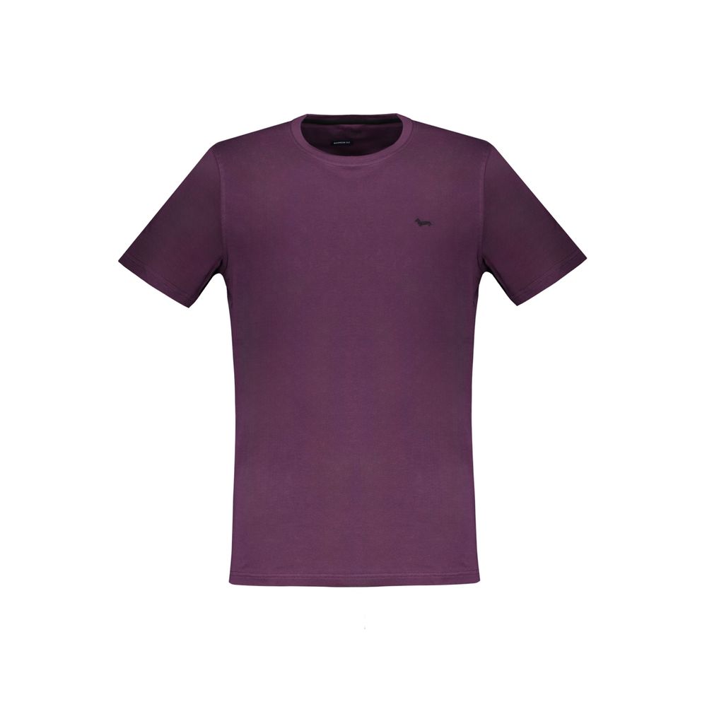 Purple Cotton T-Shirt-Harmont & Blaine-LabelTerrace.com