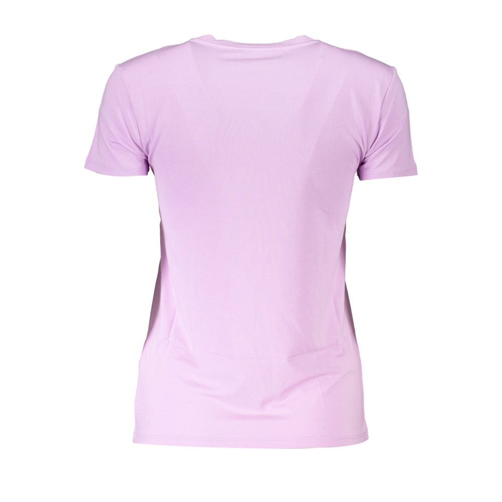 Purple Organic Cotton Women T-Shirt-Patrizia Pepe-LabelTerrace.com