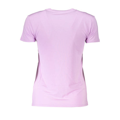 Purple Organic Cotton Women T-Shirt-Patrizia Pepe-LabelTerrace.com