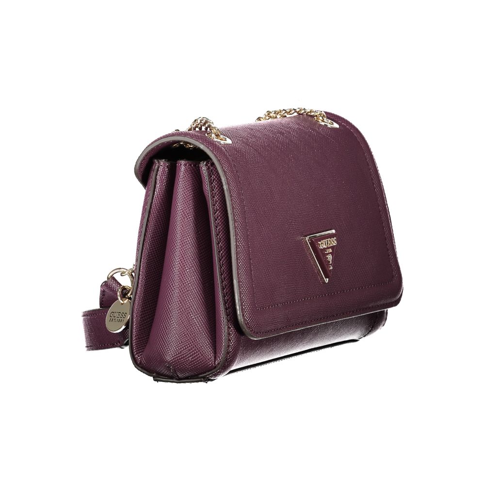 Purple Polyethylene Women Handbag-Guess Jeans-LabelTerrace.com
