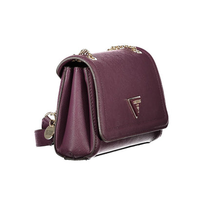 Purple Polyethylene Women Handbag-Guess Jeans-LabelTerrace.com