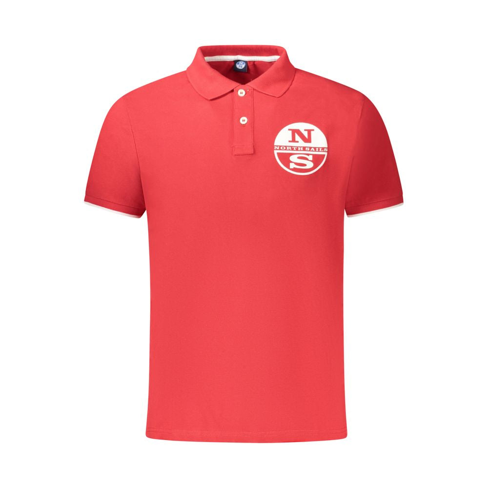Red Cotton Men Polo Shirt-North Sails-LabelTerrace.com