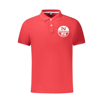 Red Cotton Men Polo Shirt-North Sails-LabelTerrace.com