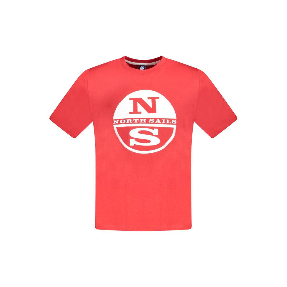 Red Cotton Men T-Shirt-North Sails-LabelTerrace.com