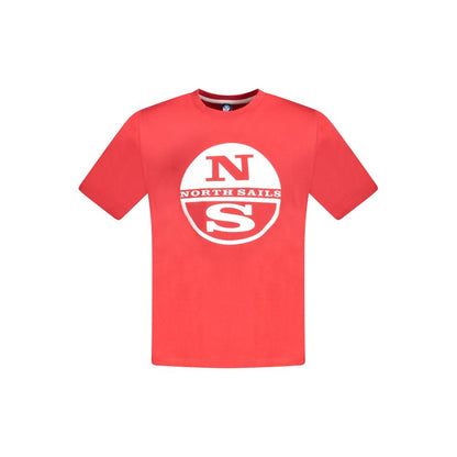 Red Cotton Men T-Shirt-North Sails-LabelTerrace.com