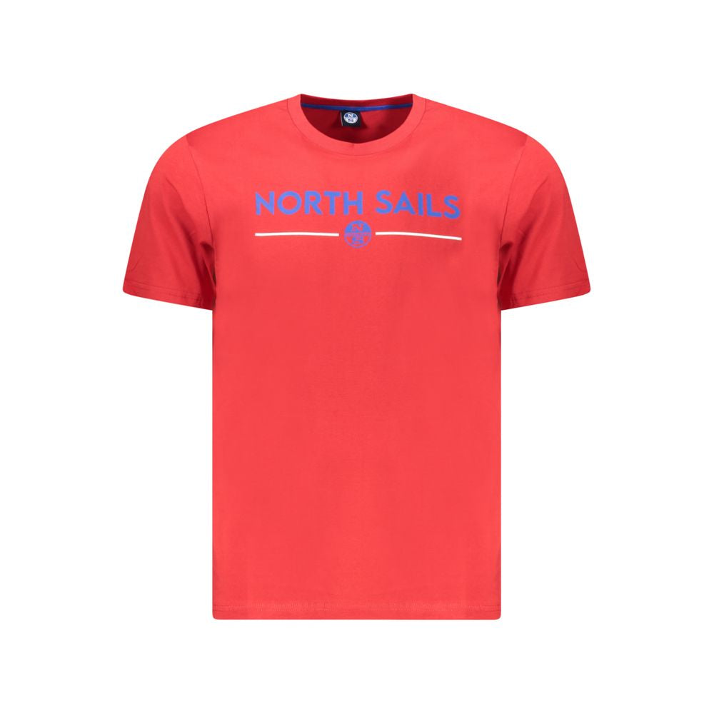 Red Cotton Men T-Shirt-North Sails-LabelTerrace.com