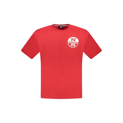 Red Cotton Men T-Shirt-North Sails-LabelTerrace.com