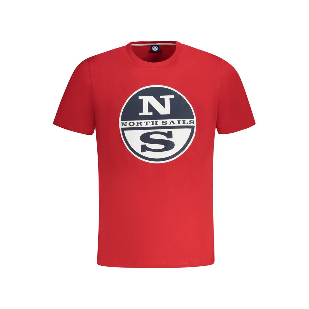 Red Cotton Men T-Shirt-North Sails-LabelTerrace.com