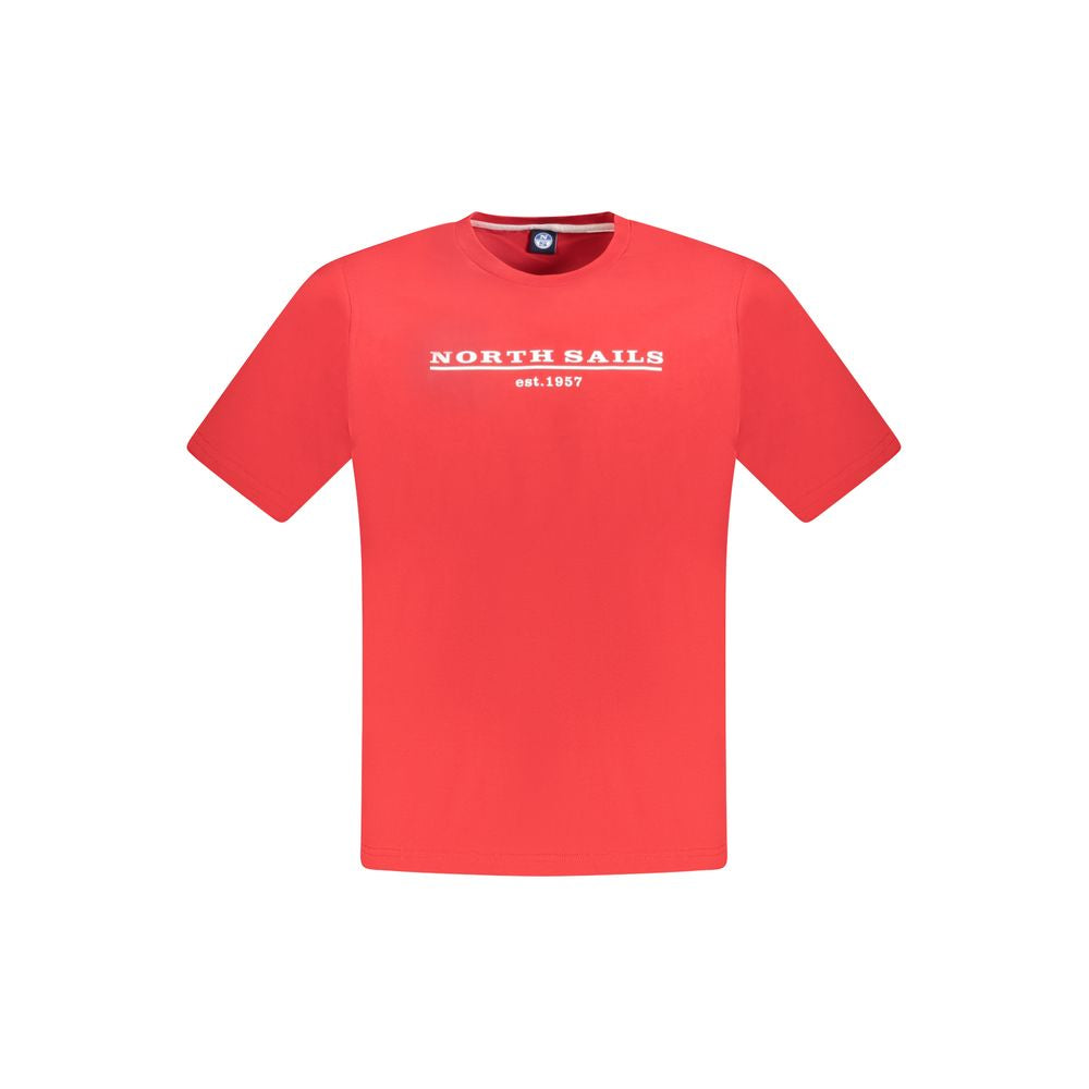Red Cotton Men T-Shirt-North Sails-LabelTerrace.com