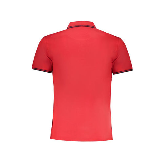 Red Cotton Polo Shirt-Harmont & Blaine-LabelTerrace.com