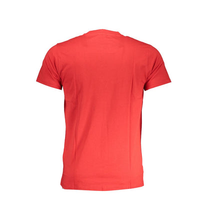 Red Cotton T-Shirt-Cavalli Class-LabelTerrace.com