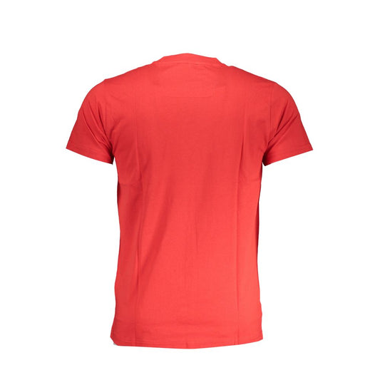 Red Cotton T-Shirt-Cavalli Class-LabelTerrace.com