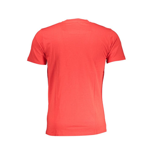 Red Cotton T-Shirt-Cavalli Class-LabelTerrace.com
