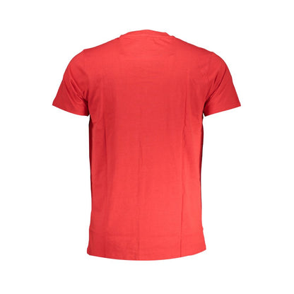 Red Cotton T-Shirt-Cavalli Class-LabelTerrace.com
