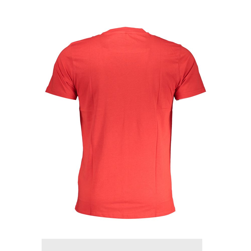 Red Cotton T-Shirt-Cavalli Class-LabelTerrace.com