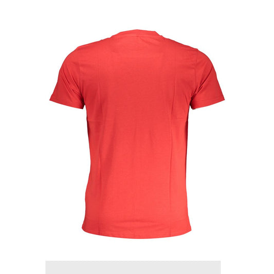 Red Cotton T-Shirt-Cavalli Class-LabelTerrace.com