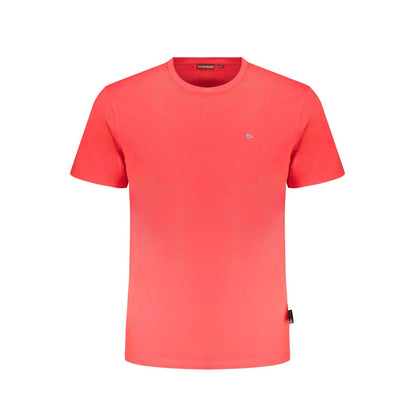 Red Cotton T-Shirt-Napapijri-LabelTerrace.com