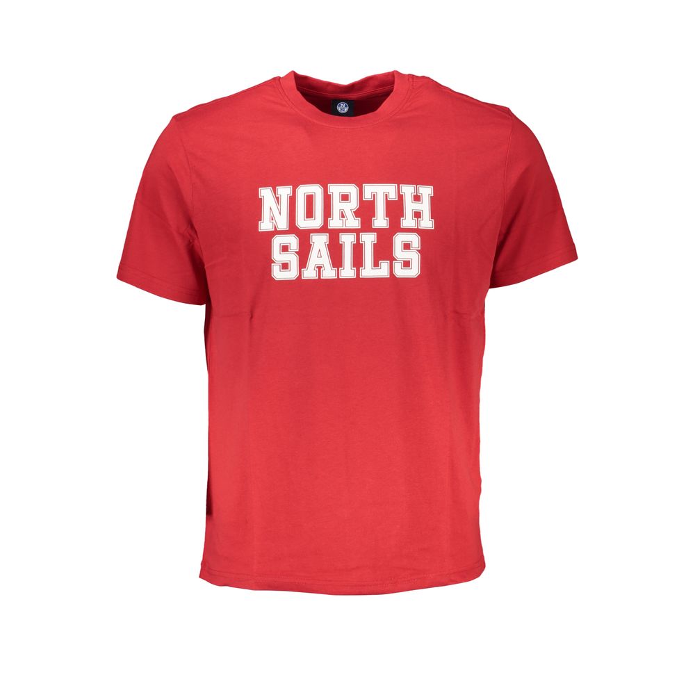 Red Cotton T-Shirt-North Sails-LabelTerrace.com