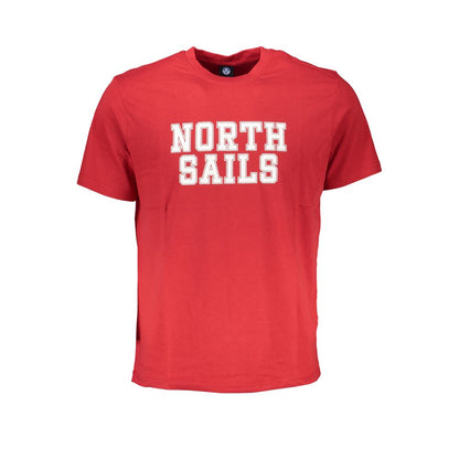 Red Cotton T-Shirt-North Sails-LabelTerrace.com