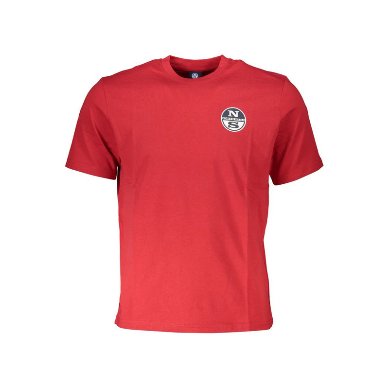 Red Cotton T-Shirt-North Sails-LabelTerrace.com