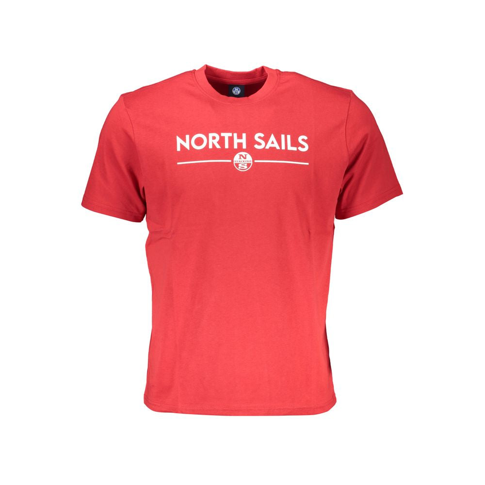 Red Cotton T-Shirt-North Sails-LabelTerrace.com