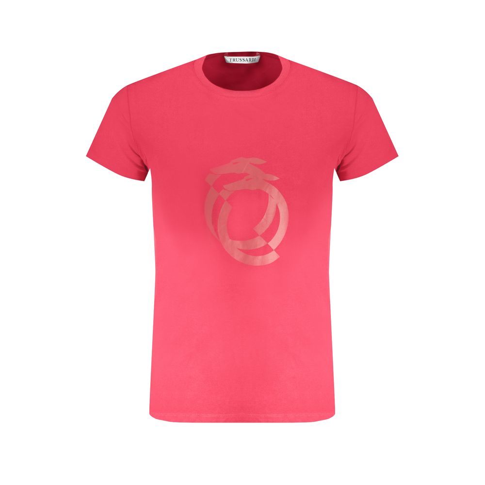 Red Cotton T-Shirt-Trussardi-LabelTerrace.com