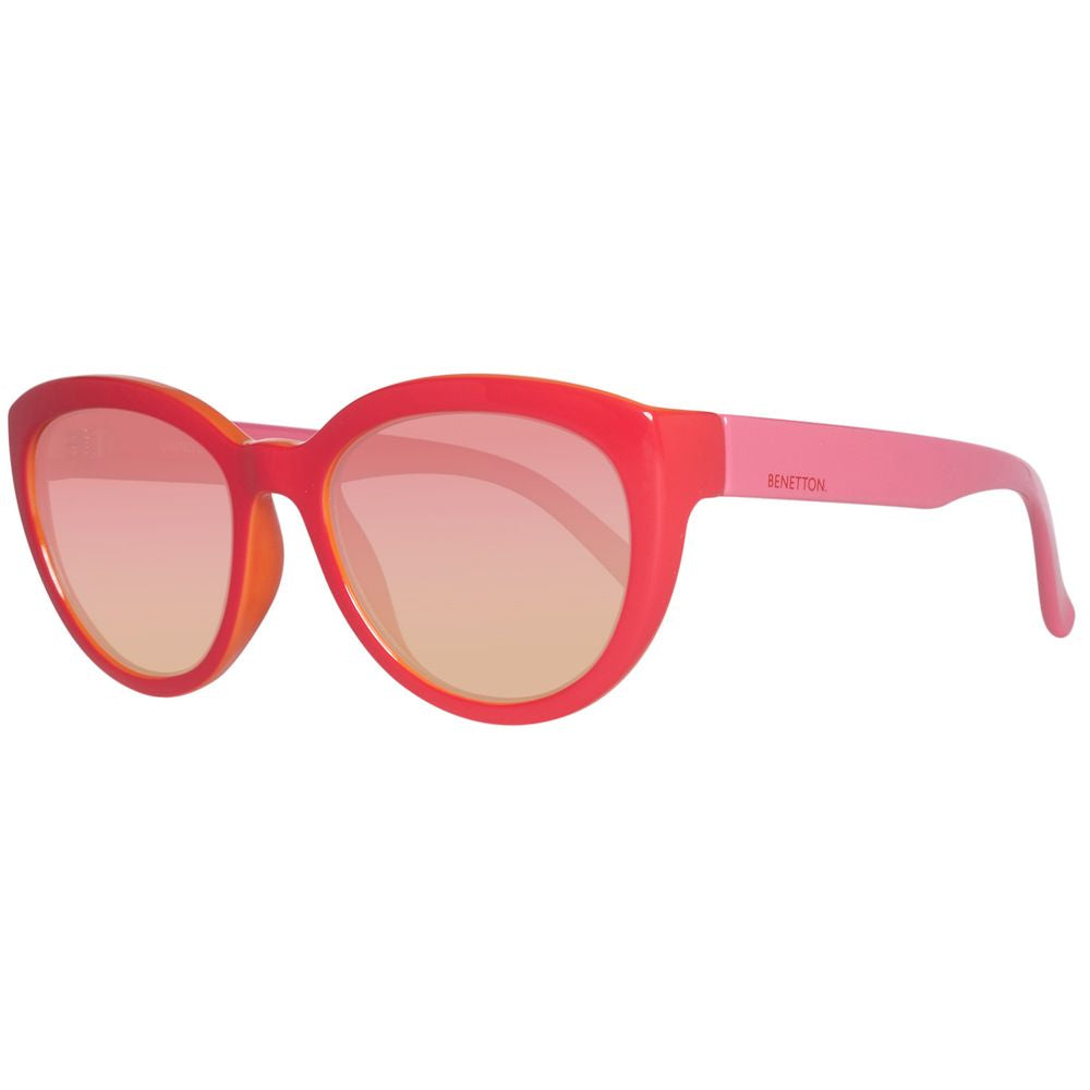 Red Injected Sunglasses-Benetton-LabelTerrace.com