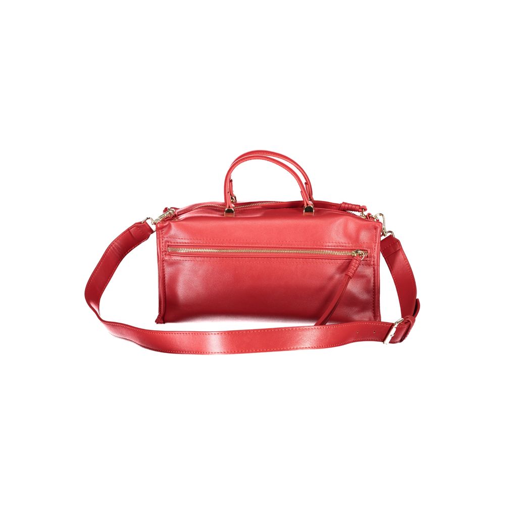 Red Polyethylene Women Handbag-Mario Valentino-LabelTerrace.com