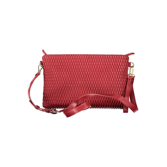 Red Polyethylene Women Handbag-Mario Valentino-LabelTerrace.com