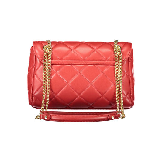 Red Polyethylene Women Handbag