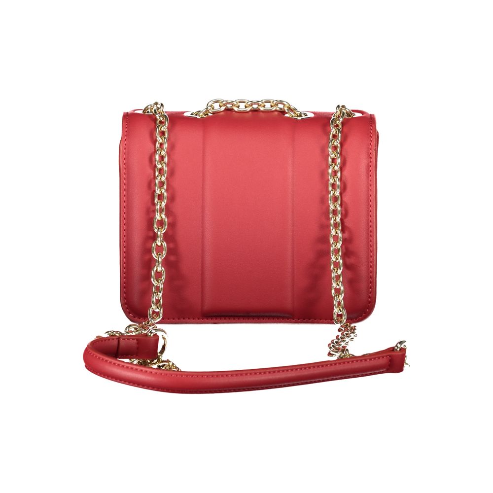 Red Polyethylene Women Handbag-Mario Valentino-LabelTerrace.com