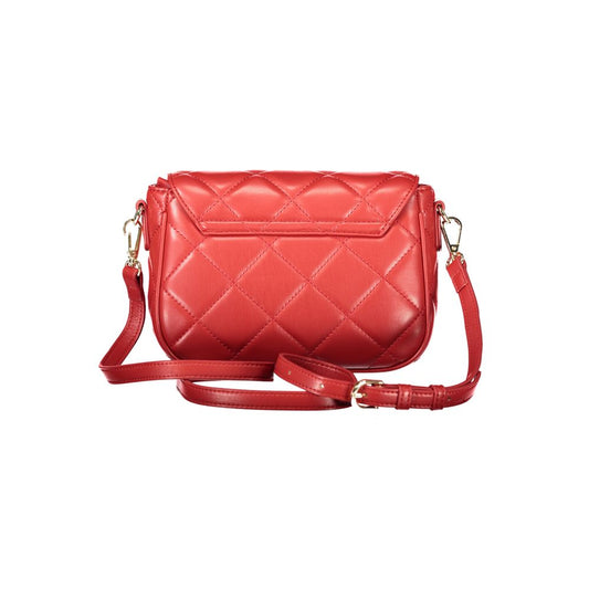 Red Polyethylene Women Handbag-Mario Valentino-LabelTerrace.com