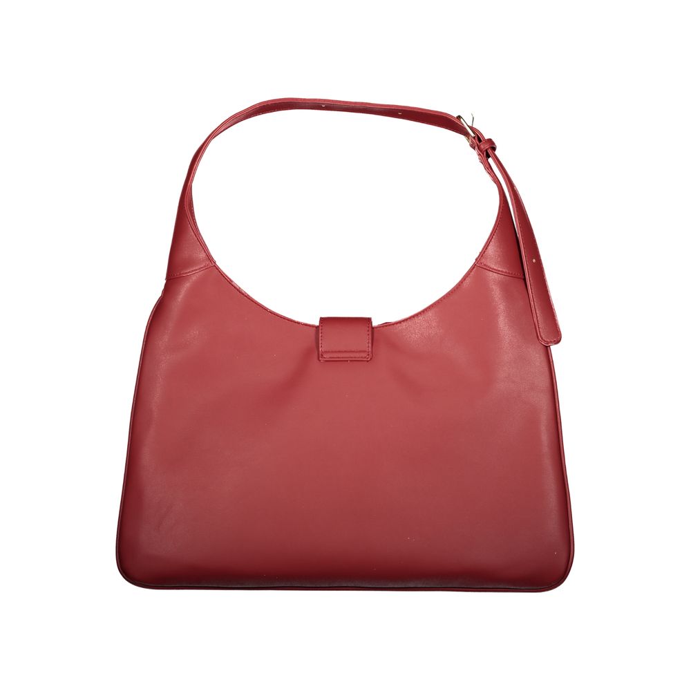 Red Polyethylene Women Handbag-Mario Valentino-LabelTerrace.com